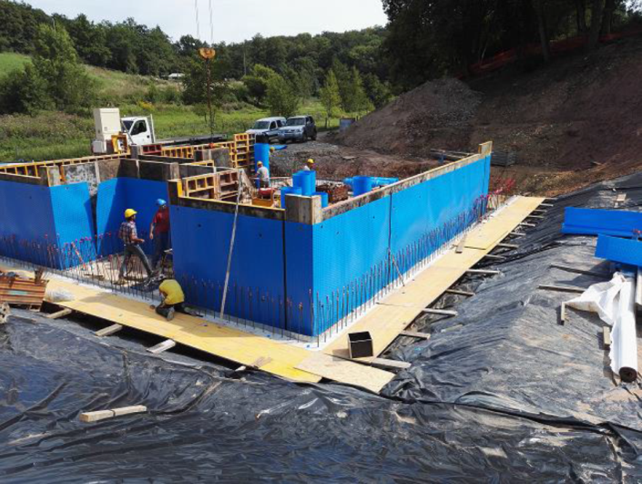 Création d'une usine de traitement d'eau potable